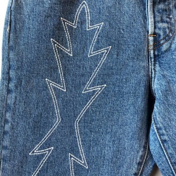 Levi's 501 High Rise Skinny Embroidered Jeans 27 - Picture 6 of 13